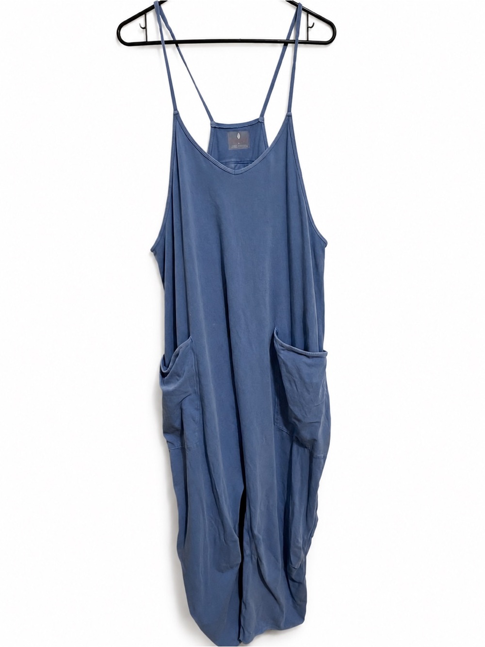 Free People Riviera Blue Hotshot Onesie- Size L flawed* read description - Picture 2 of 5